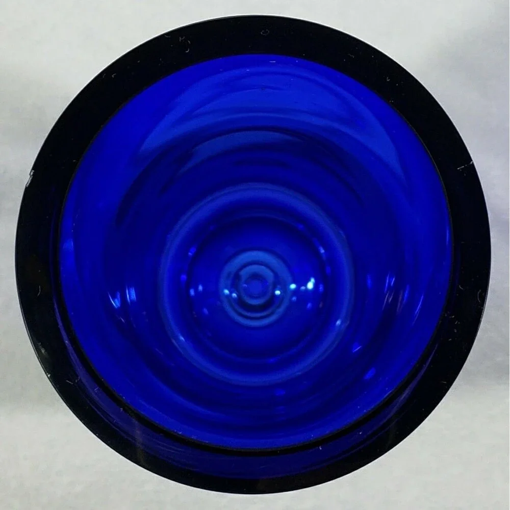 STUNNING Colbalt Blue ~ Beautiful Krosno Vase ~ Poland.  Hand Blown, Bubble!